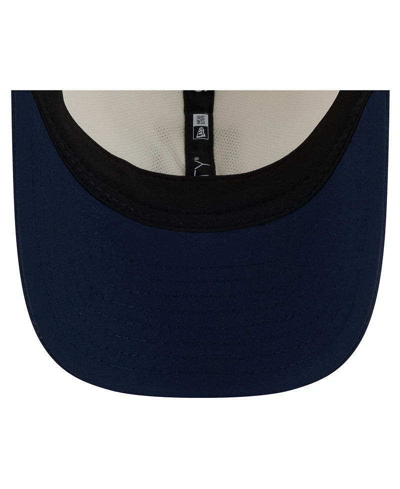 New Era Men's Cream/Navy New England Patriots 2026 Nfl Training Camp 9FORTY Adjustable Hat