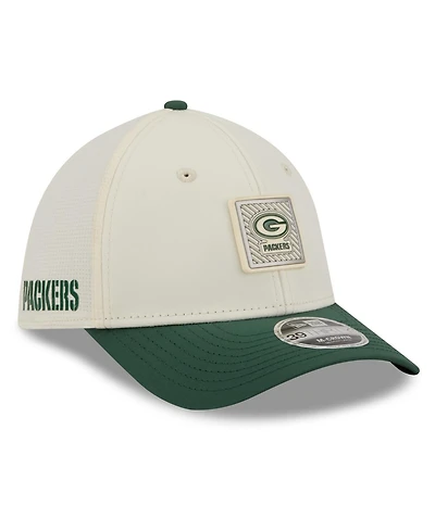 New Era Men's Cream/Green Bay Packers 2026 Nfl Training Camp 39THIRTY Flex Hat