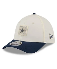 New Era Men's Cream/Navy Dallas Cowboys 2026 Nfl Training Camp 39THIRTY Flex Hat