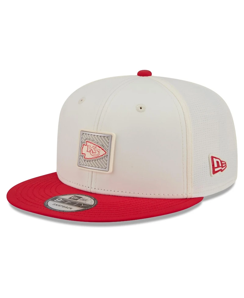 New Era Men's Cream/Red Kansas City Chiefs 2026 Nfl Training Camp 9FIFTY Snapback Hat
