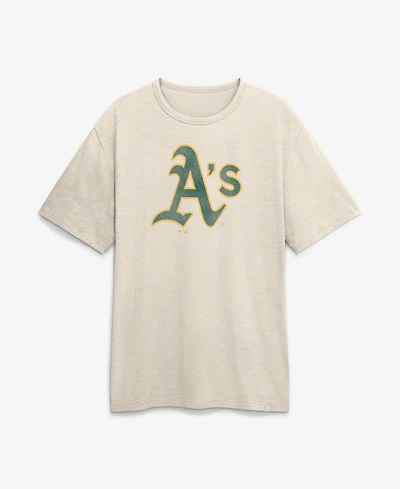 Fanatics Men's Cream Athletics Stadium Slub T-Shirt