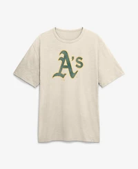 Fanatics Men's Cream Athletics Stadium Slub T-Shirt