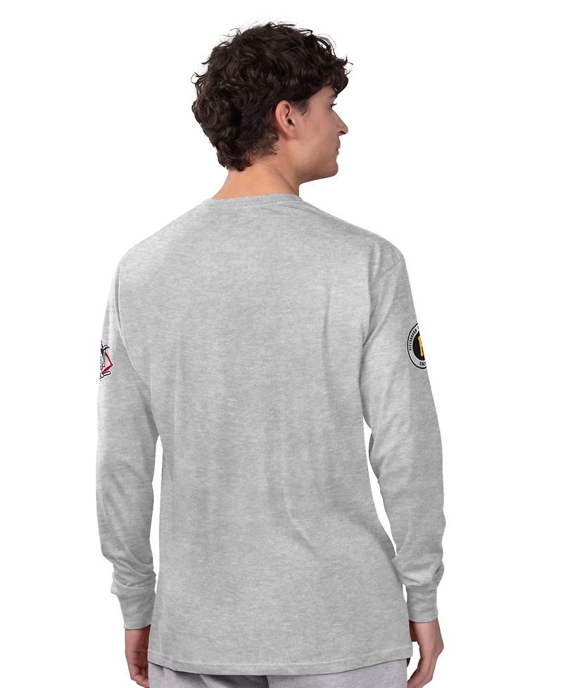 Starter Men's Heather Gray/Black Pittsburgh Pirates Two-Pack Long Sleeve Short T-Shirt Set