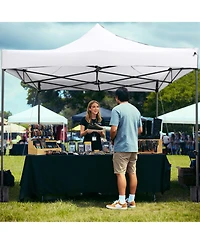 Gouun 10 x 10 Foot Pop-Up Canopy Shelter with 420D Oxford Top