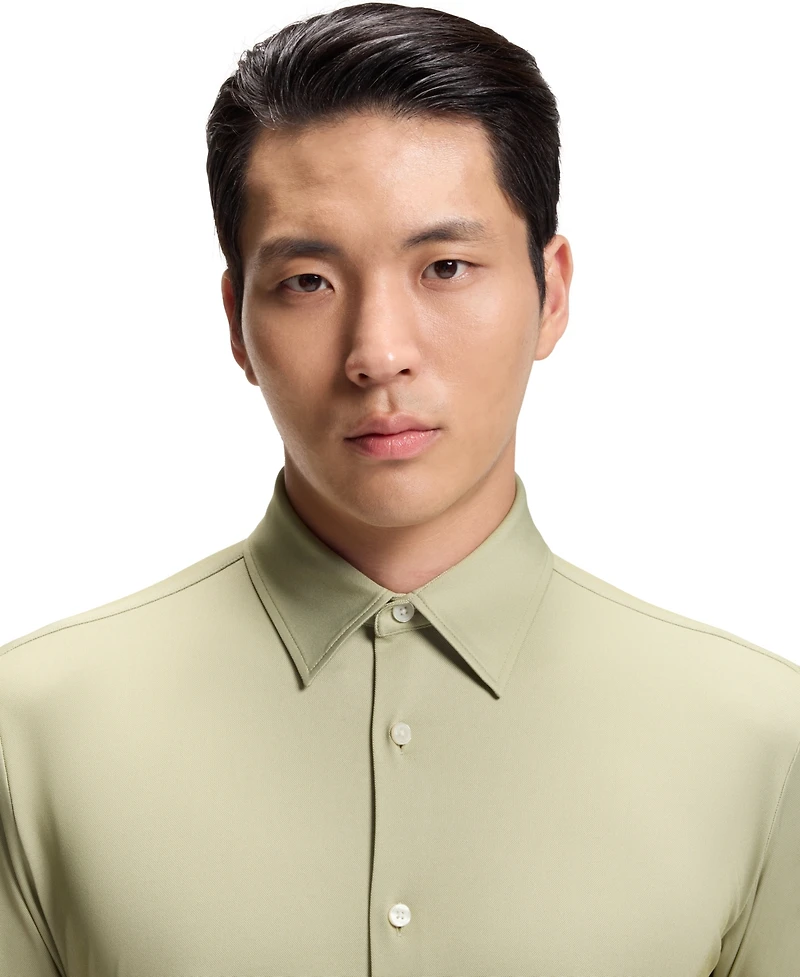 Boss by Hugo Men's Structured Performance-Stretch Slim-Fit Dress Shirt