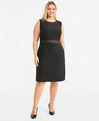 Kasper Plus Sleeveless Sheath Dress