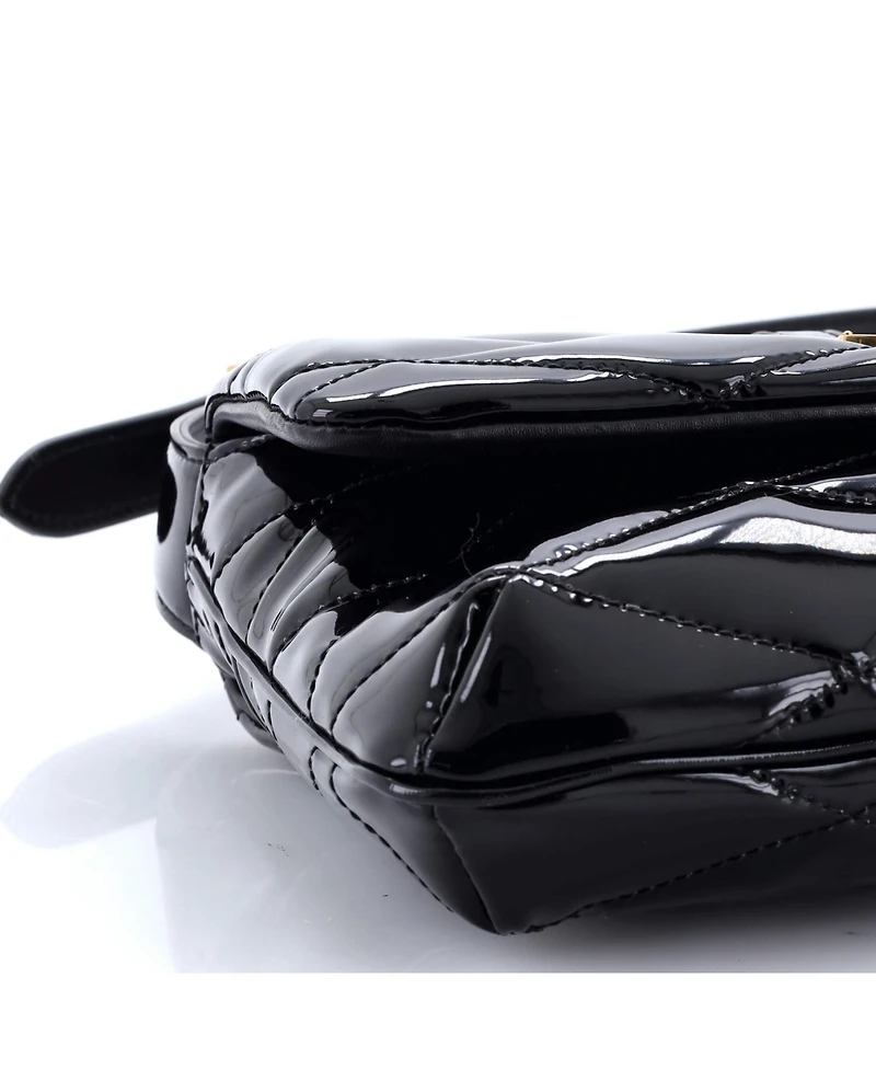 Pre-Owned Saint Laurent Le 57 Shoulder Bag Quilted Patent