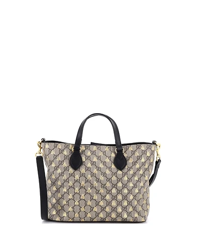 Pre-Owned Gucci Small Convertible Soft Tote Printed Gg Coated Canvas