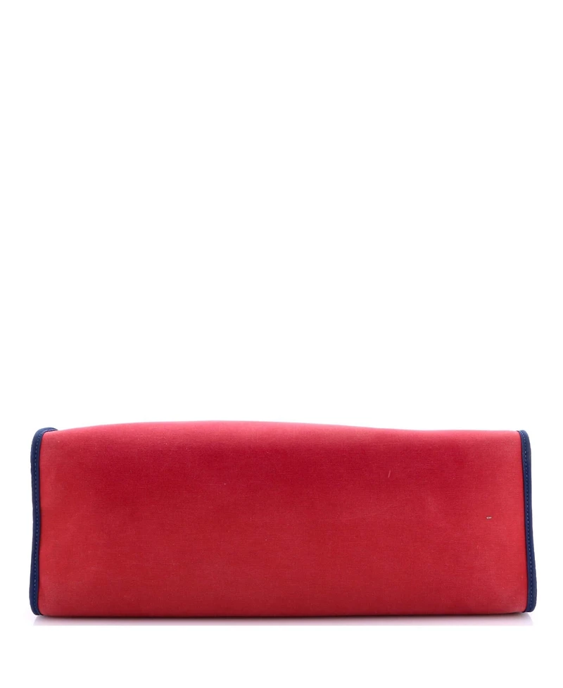 Pre-Owned HERMES Herbag Zip Leather and Toile