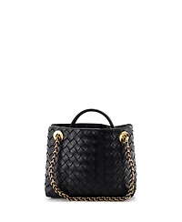 Pre-Owned Bottega Veneta Small Andiamo Chain Top Handle Bag Intrecciato Nappa