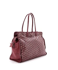 Pre-Owned Goyard Pm Hardy Pet Carrier Coated Canvas