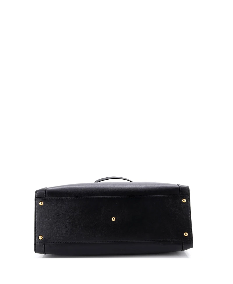 Pre-Owned Gucci Medium Diana Nm Bamboo Handle Tote Leather