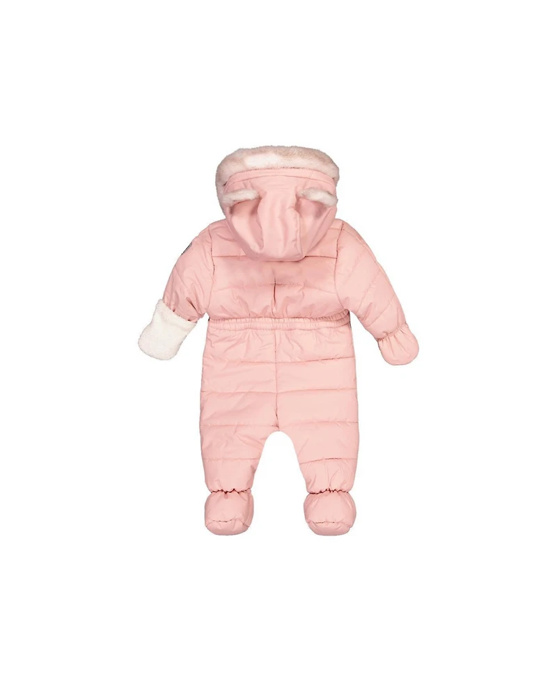 Deux par Baby Girl 3M - 18M One Piece Snowsuit for Car Seats
