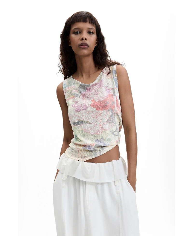 Desigual Women's Printed sleeveless t-shirt