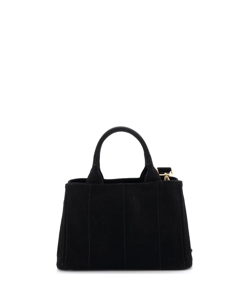 Pre-Owned Prada Mini Canapa Convertible Tote Canvas