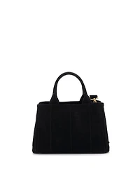 Pre-Owned Prada Mini Canapa Convertible Tote Canvas