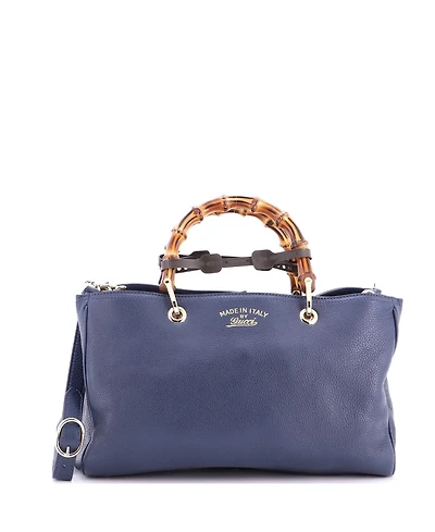 Pre-Owned Gucci Bamboo Shopper Tote Leather