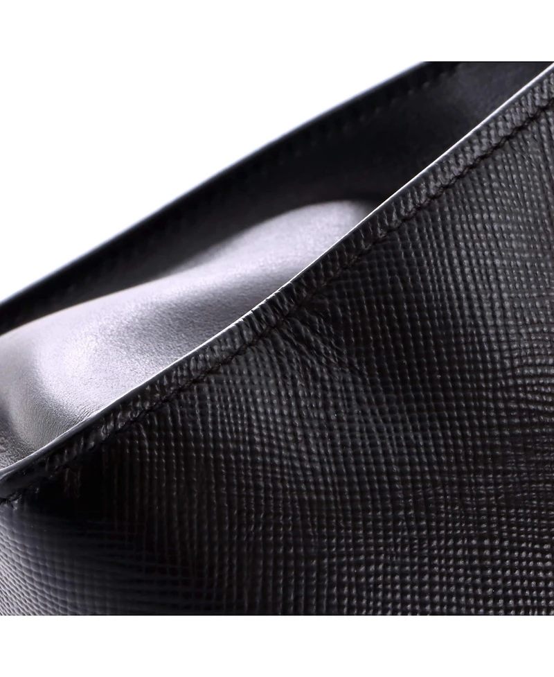 Pre-Owned Prada Small Monochrome Tote Saffiano with City Calf