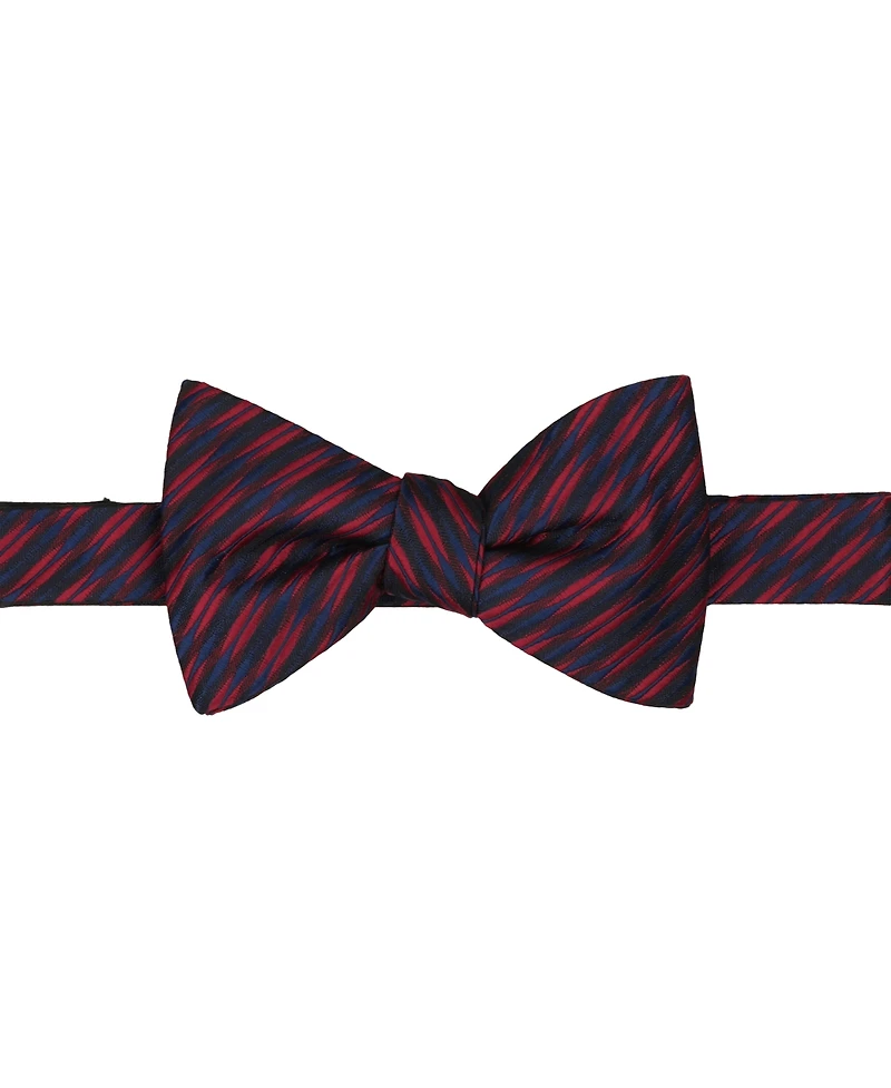 Alfani Men's Summit Stripe Geo Pre-Tied Bow Tie and Pocket Square, 2-Piece Set
