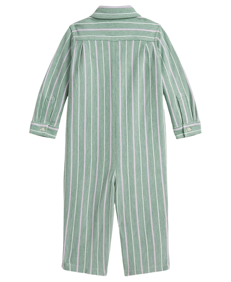Polo Ralph Lauren Baby Boys' Striped Knit Oxford Coverall