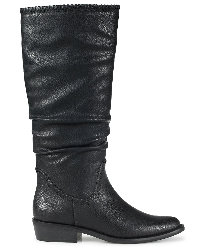 Baretraps Women's Nilla Zipper Tall Almond Toe Boots