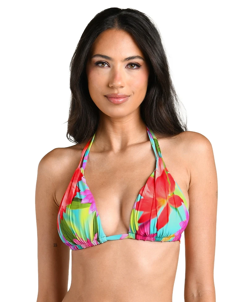 La Blanca Women's Sunset Botantica V-Neck Triangle Bikini Top