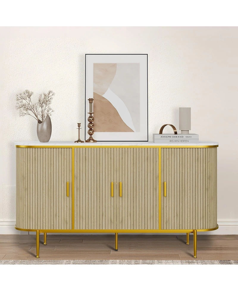 homfan Modern Buffet Cabinet with Storage