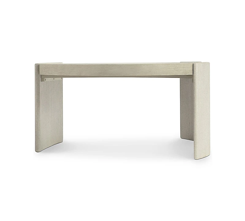 Bernhardt Arcadia 58" Oak Wire-Brushed Clay Oval Cocktail Table