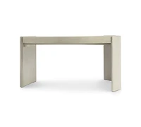 Bernhardt Arcadia 58" Oak Wire-Brushed Clay Oval Cocktail Table