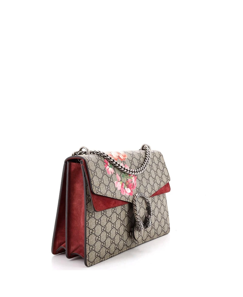 Pre-Owned Gucci Medium Dionysus Bag Blooms Print Gg Coated Canvas