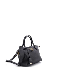 Pre-Owned Prada Small Dual Strap Zip Tote Vitello Daino