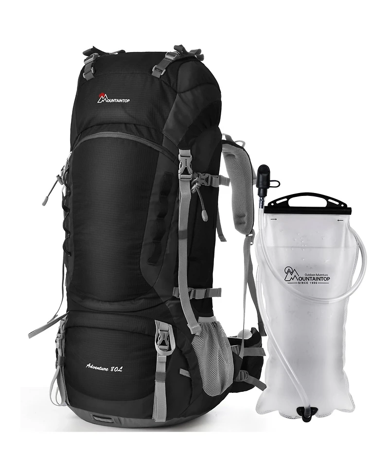 Mountaintop 80 Liter Internal Frame Backpack for Man and Women Backpacking Hiking