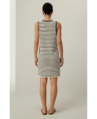 Lilysilk Women's Toscana Striped Pointelle Dress