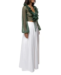 Jluxlabel Women's Delilah Ruffled Top