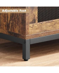 homfan Industrial 4-Tier Bookshelf with 2 Drawers, Tall Bookcase for Living Room, Bedroom and Home Office