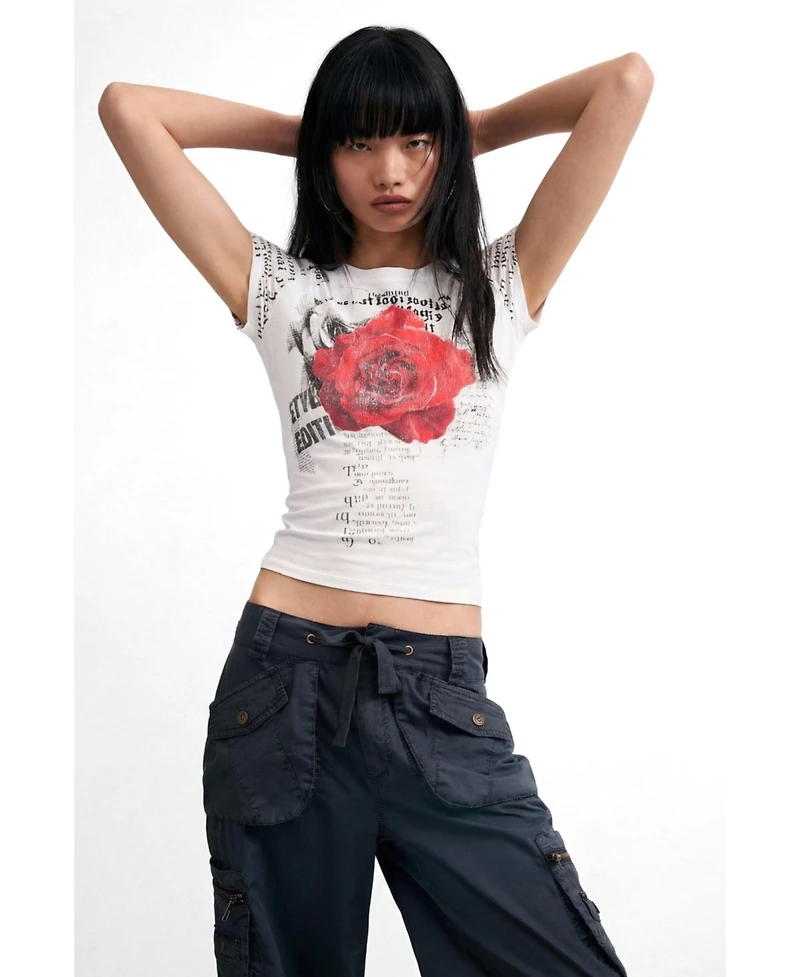 Desigual Women's Cargo pants 100% cotton