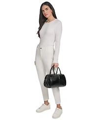 Calvin Klein Genevieve Patent Small Satchel Handbag