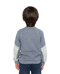 Deux par Little Boys 6-12 Color block Brushed Jersey Top with Chest Pocket