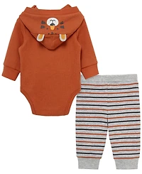 Little Me Baby Boys' Tiger Long-Sleeve Bodysuit and Pants, 2-Piece Set