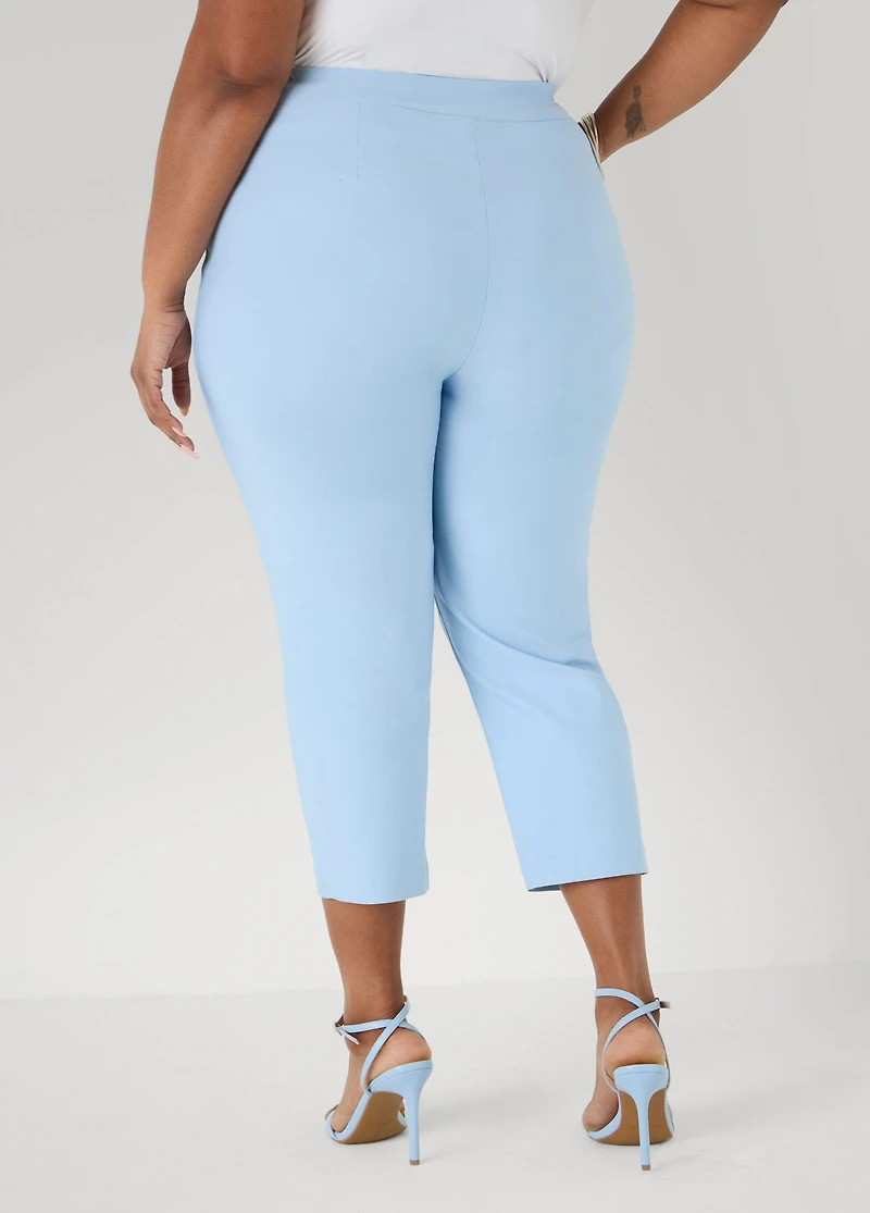 Ashley Stewart Plus Sizes Millennium Twill Capris