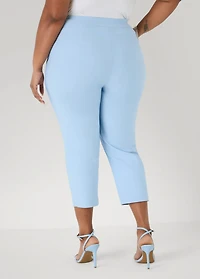 Ashley Stewart Plus Sizes Millennium Twill Capris
