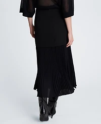 Kenneth Cole Women's Pleated Maxi Skirt