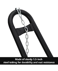 GarveeLife Heavy-Duty Steel C-Stand for Hanging Egg Chair or Hammock Collapsible Portable 330 lbs Capacity 360degree(s) Rotation Weather-Resistant