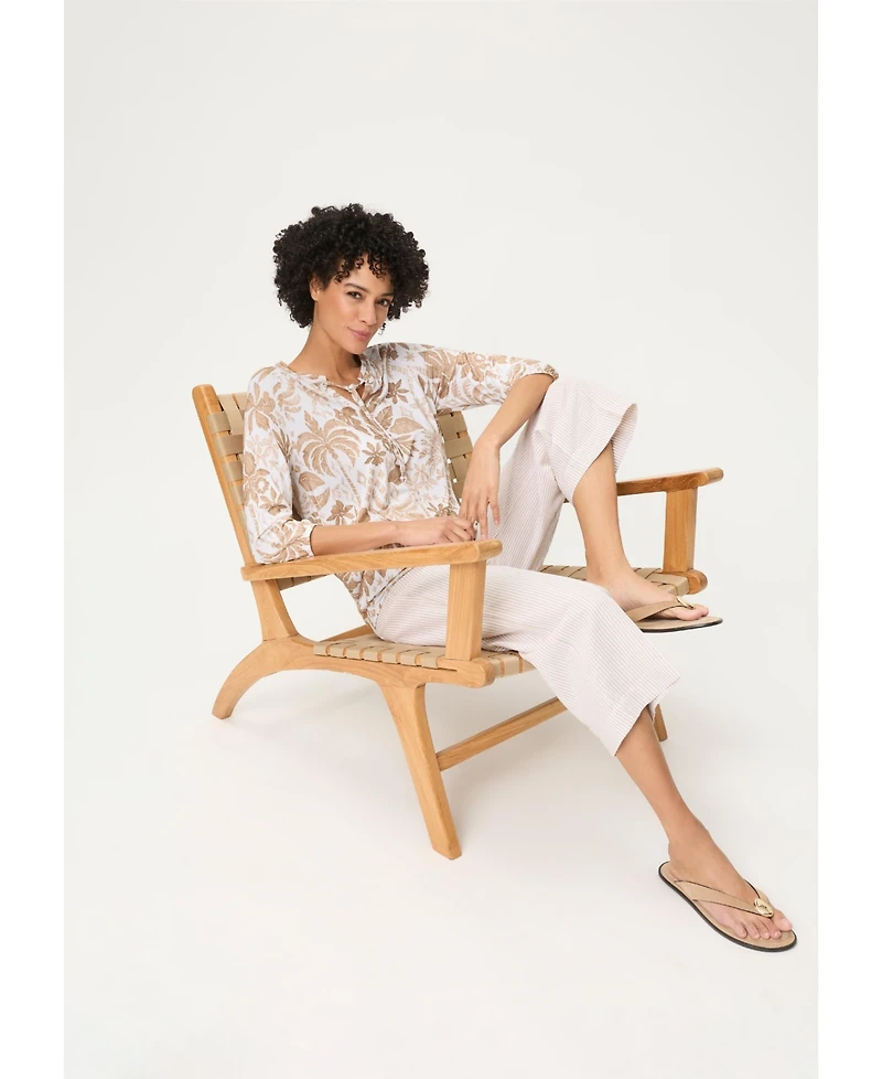 Olsen Women's Ornamental Botanic Print Tunic T-Shirt