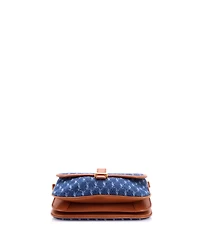 Pre-Owned Saint Laurent Small Le Monogramme Shoulder Bag Monogram All Over Denim