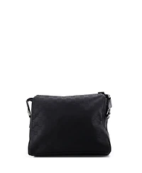 Pre-Owned Gucci Medium Web Flap Crossbody Bag Guccissima Nylon