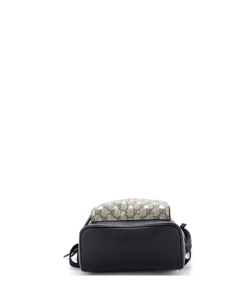 Pre-Owned Gucci Small Zip Pocket Backpack Printed Gg Coated Canvas