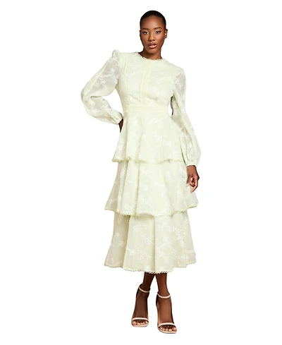Coast Women's Long Sleeve Lace Midi Dress