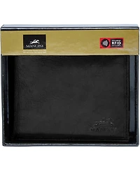 Men's Mancini Boulder Collection Rfid Secure Billfold with Removable Left Wing Passcase