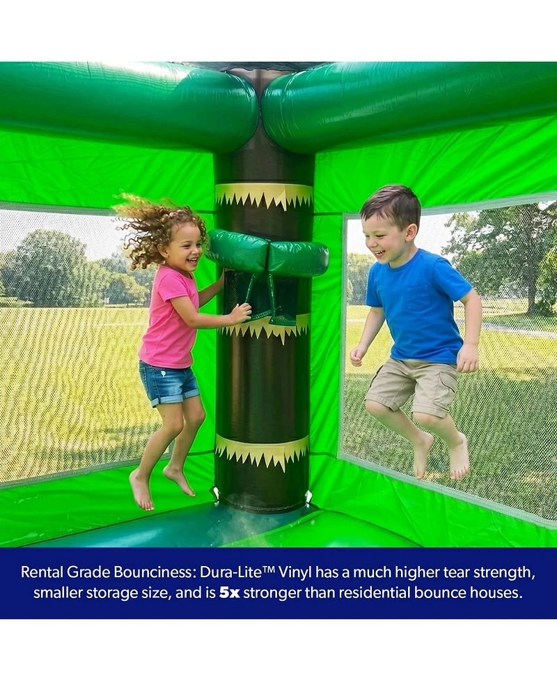 HeroKiddo T-Rex Adventure Xl Inflatable Bounce House Combo